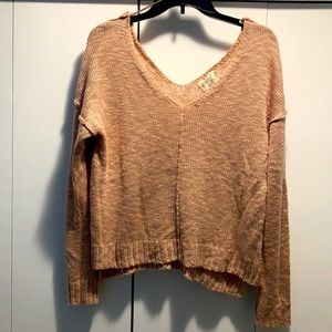 Hippie Rose- long sleeve sweater- Light Rose Color